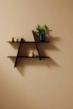 A-Shelf vägghylla Medium 52x9x46 cm Black