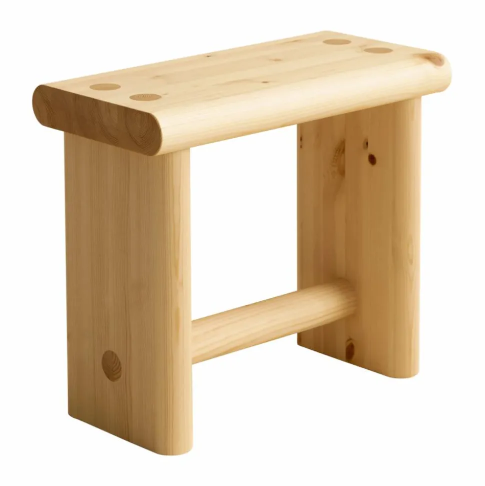 002 Ast Stool pall Matt oljevaxad furu 55x26x45 cm