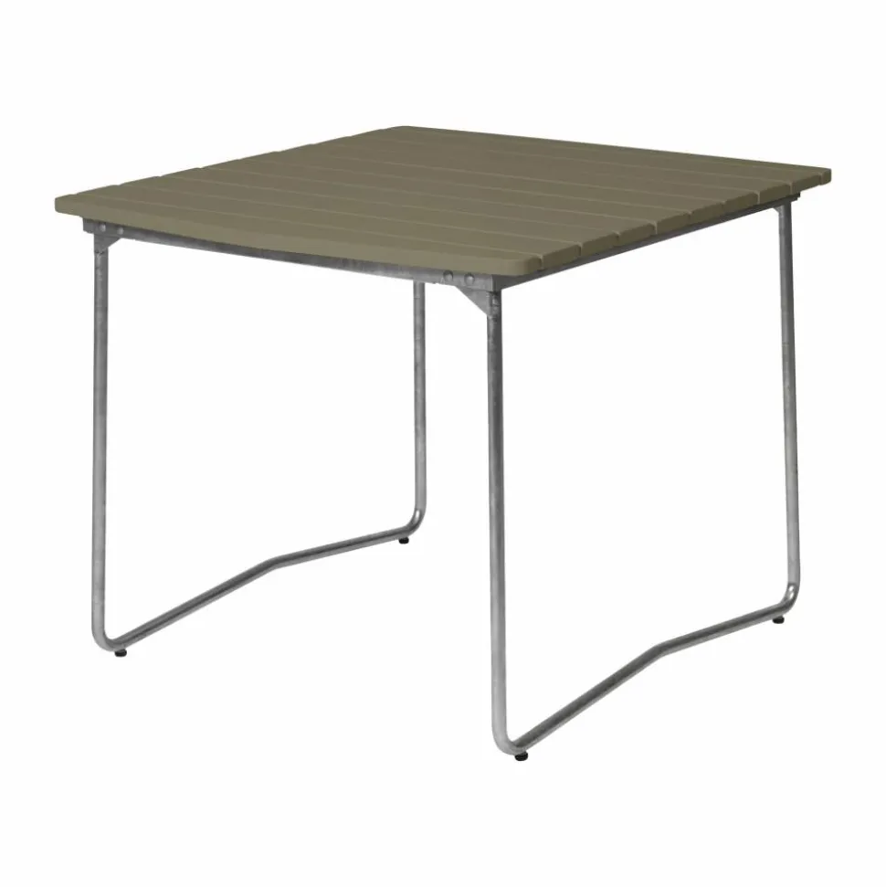 B31 matbord 92x84 cm Ljusgrön ek-varmförzinkat stativ