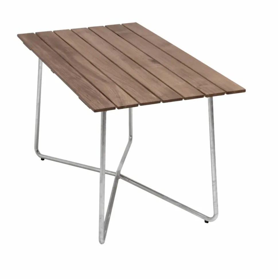 B25A bord Teak-varmförzinkat stativ