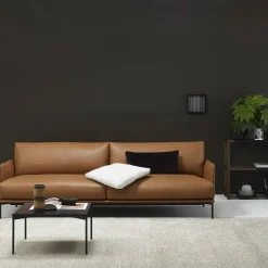 Baron soffa 3-sits läder master 53 whiskey 210 cm