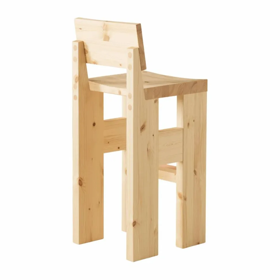 001 Bar Stool barstol Matt oljevaxad furu 75 cm