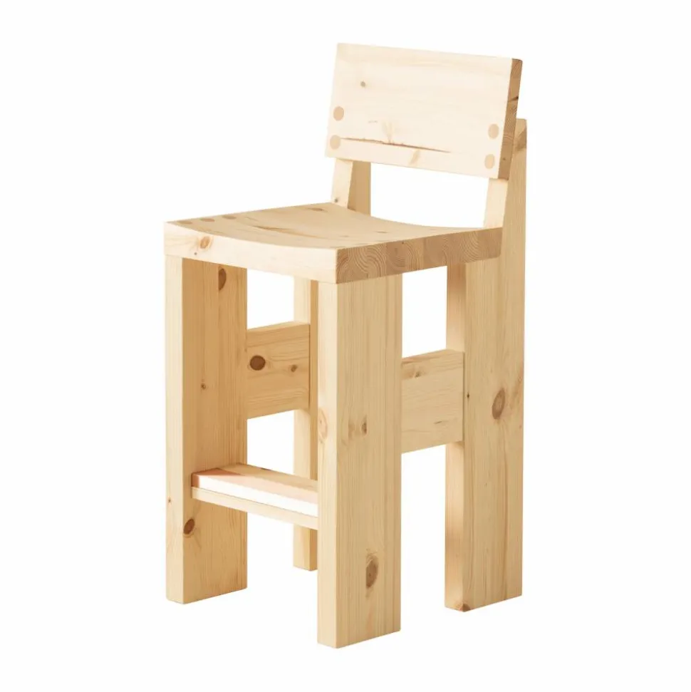 001 Bar Stool barstol Matt oljevaxad furu 65 cm