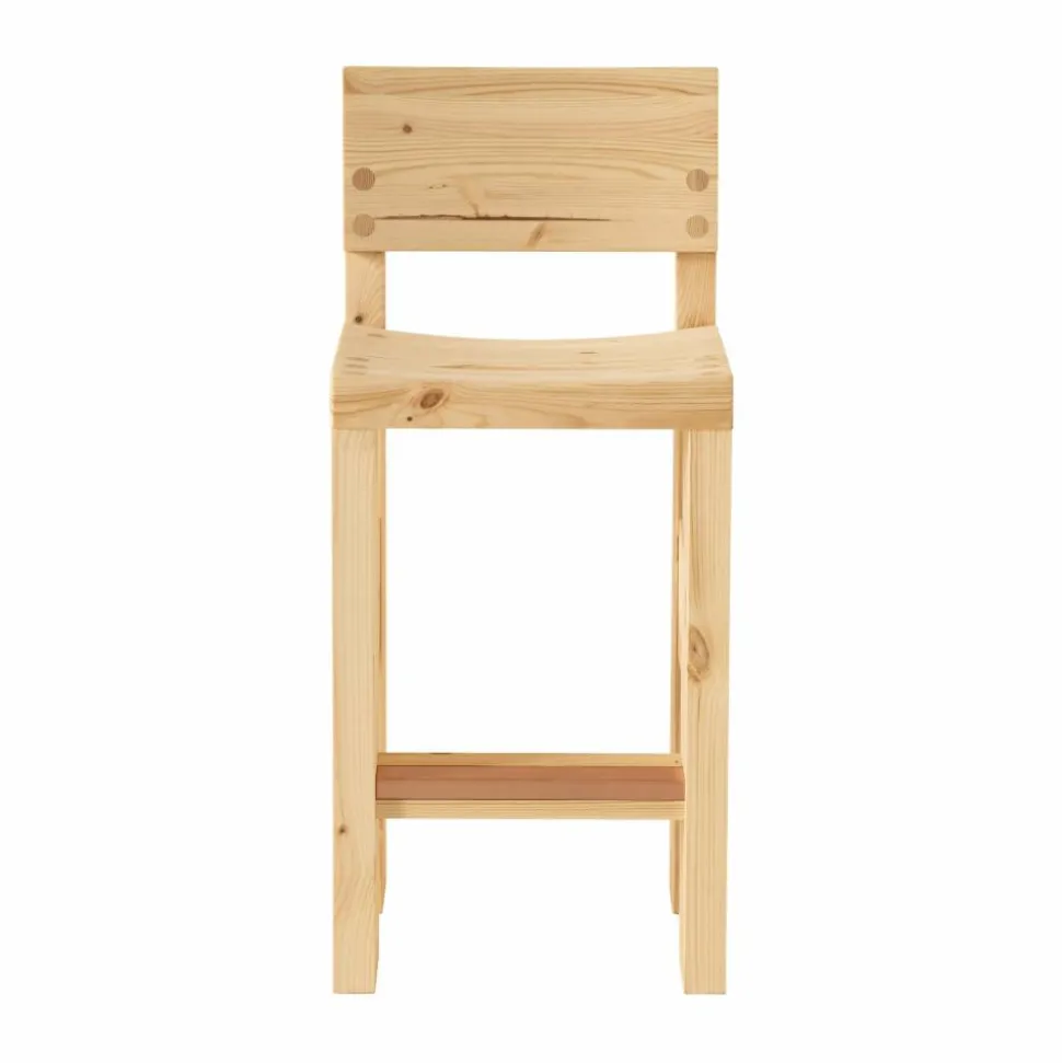 001 Bar Stool barstol Matt oljevaxad furu 65 cm
