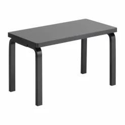 153B bänk Svartlackerad björk