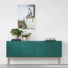 Beam sideboard ljusgrå ljusgrått stativ toppskiva i carrara marmor