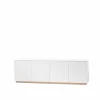 Beam sideboard vit lack sockel i vitoljad ek
