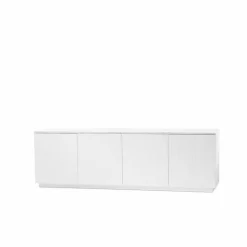 Beam sideboard vit lack vit sockel toppskiva i carrara marmor