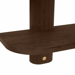 Bend vägghylla Smoked Oiled Oak 50x18x40 cm