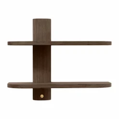 Bend vägghylla Smoked Oiled Oak 50x18x40 cm