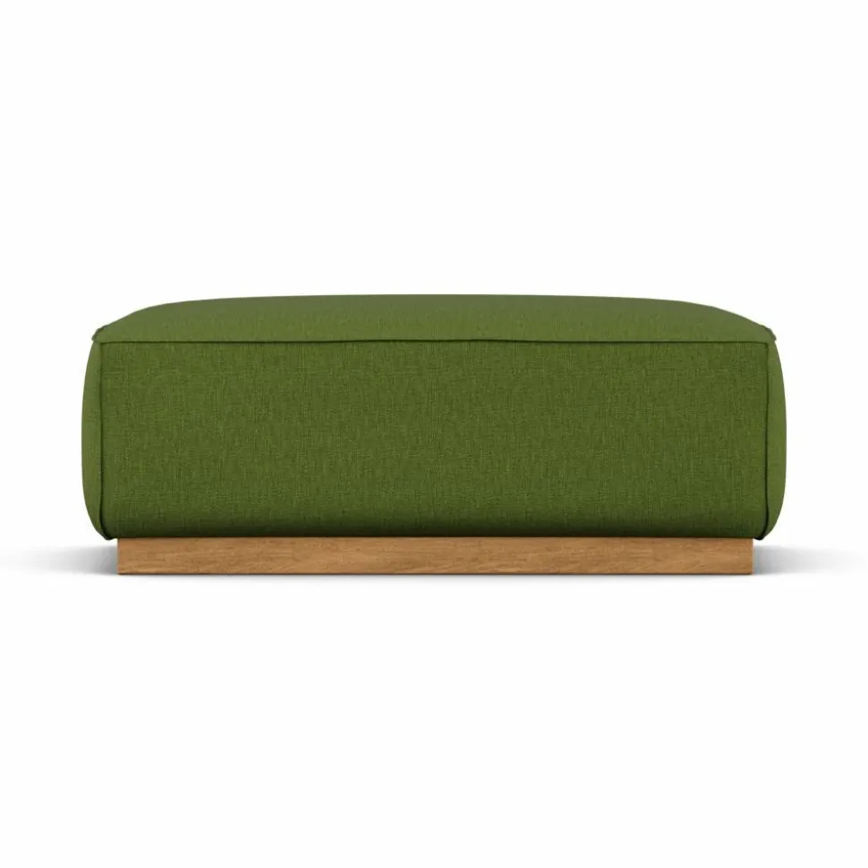 Bergsdal fotpall Luiza Green 3975-ekbetsad ask