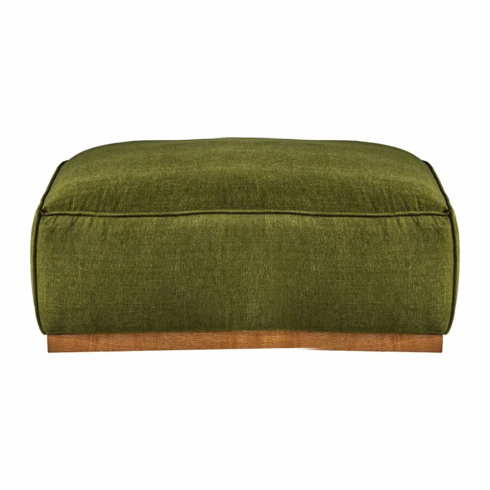 Bergsdal fotpall Luiza Green 3975-ekbetsad ask