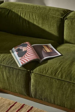 Bergsdal soffa Luiza Green 3975-ekbetsad ask 3-sits