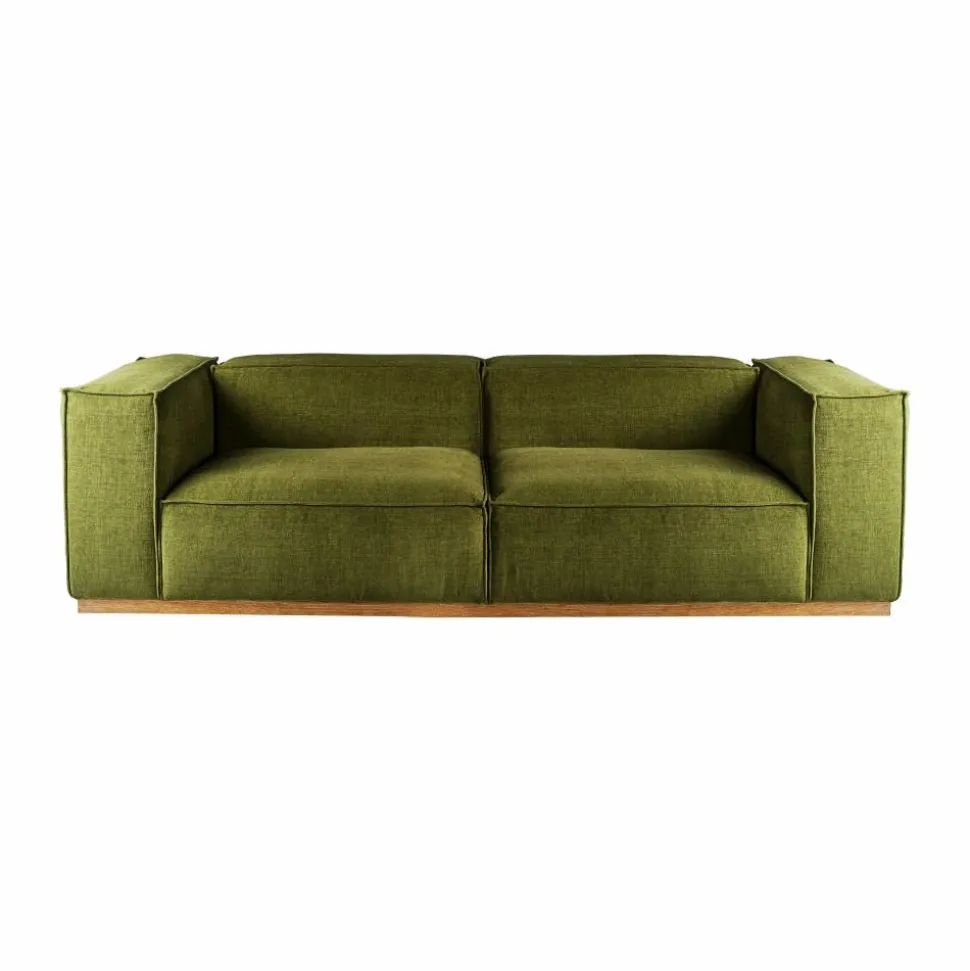 Bergsdal soffa Luiza Green 3975-ekbetsad ask 3-sits