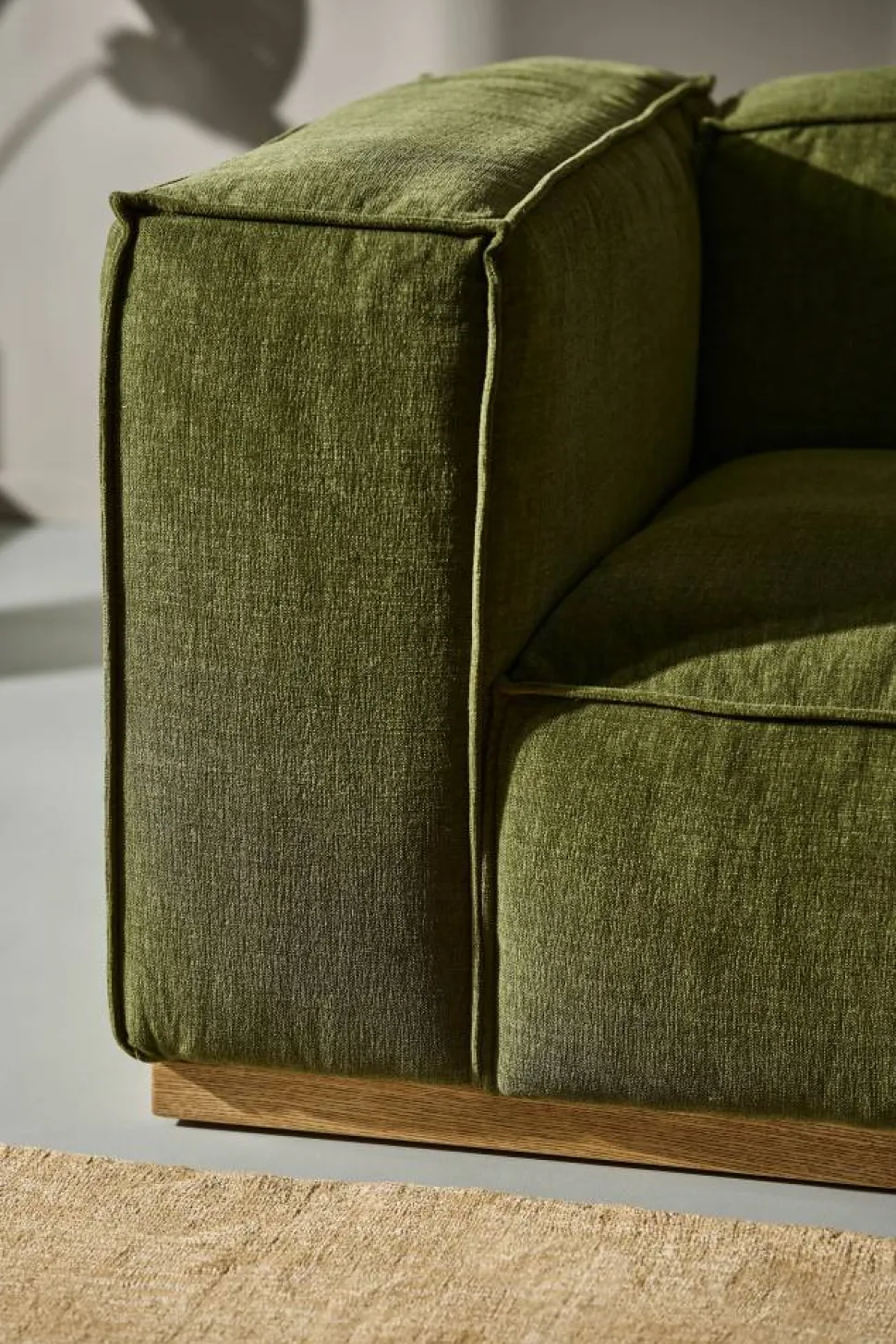 Bergsdal soffa Luiza Green 3975-ekbetsad ask 3-sits