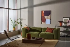 Bergsdal soffa Luiza Green 3975-ekbetsad ask 3-sits