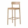 Betty TK17 Bar Chair barstol 75 cm Noble konjaksfärgat läder-lackad ek