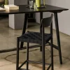 Betty TK15 Bar Chair barstol 75 cm Svartlackad ask-svart lin