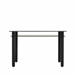 Big Sur skrivbord brun svartbetsade ek