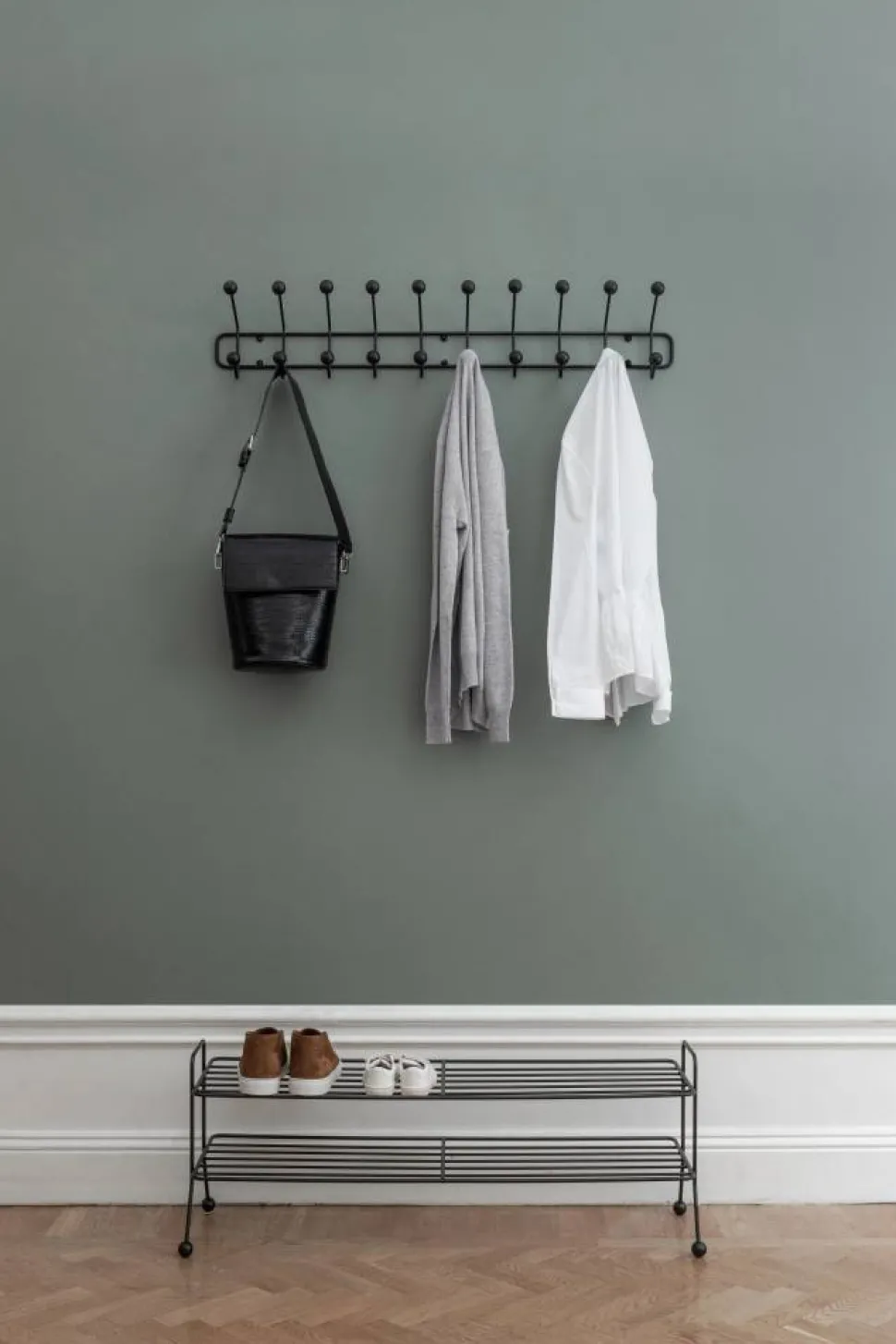 Bill Shoe Shelf L skohylla svart