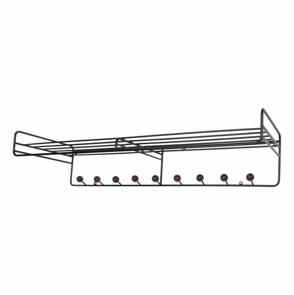 Bill Hat rack L hatthylla Svart-mörkbrun