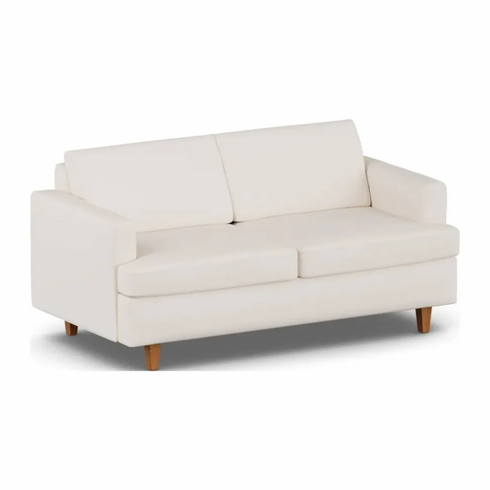 Binga 2 5-sits bäddsoffa Caleido Beige 9600-mörkbetsad ask