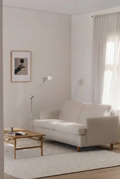 Binga 2 5-sits bäddsoffa Caleido Beige 9600-mörkbetsad ask