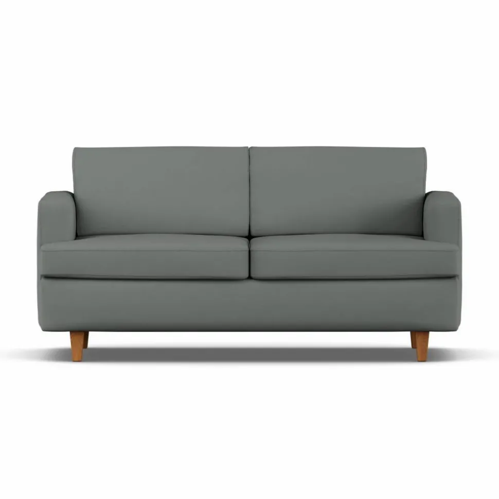 Binga 2 5-sits bäddsoffa Caleido Grey 1240-mörkbetsad ask