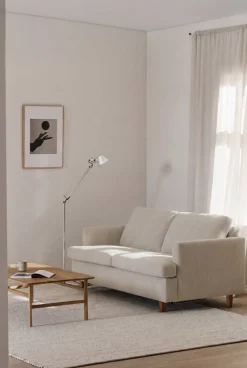 Binga 2 5-sits bäddsoffa Jump Beige 1956-mörkbetsad ask