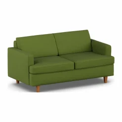 Binga 2 5-sits bäddsoffa Luiza Green 3975-mörkbetsad ask