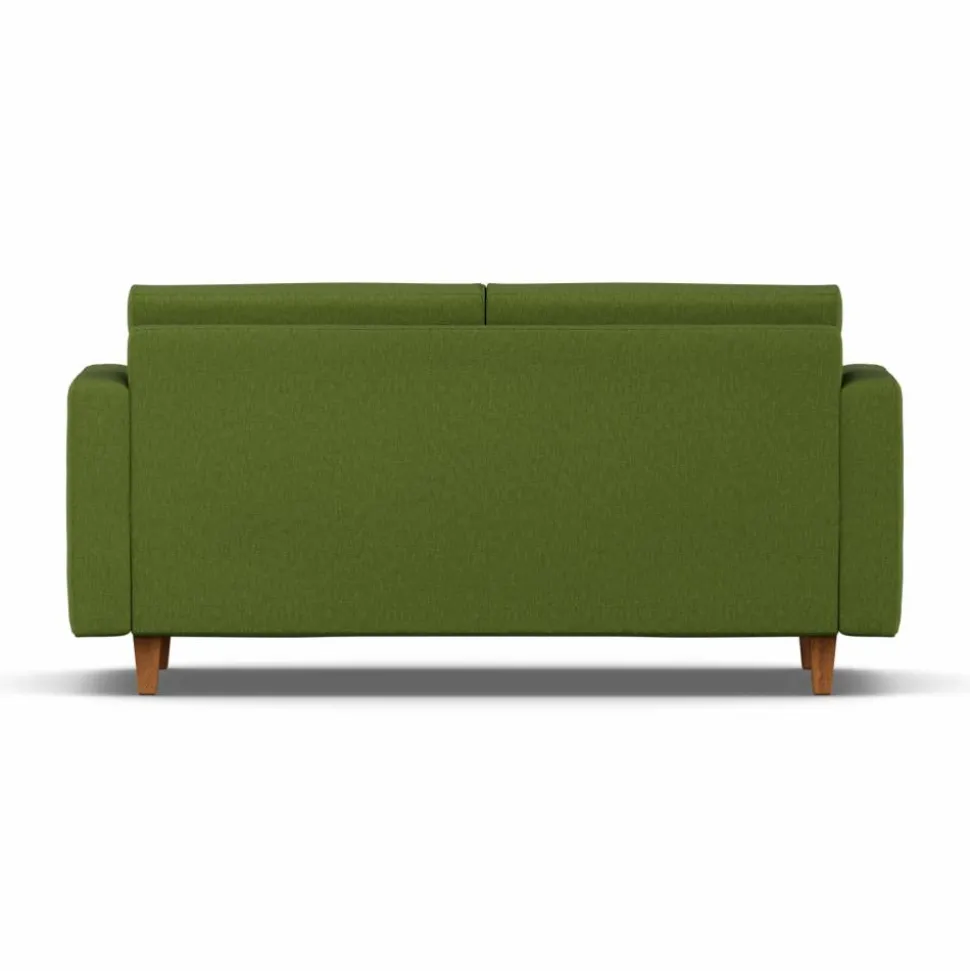 Binga 2 5-sits bäddsoffa Luiza Green 3975-mörkbetsad ask