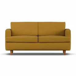 Binga 2 5-sits bäddsoffa Luiza Mustard 3972-mörkbetsad ask