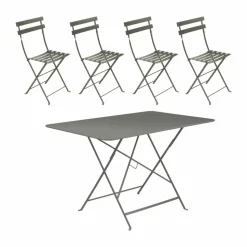 Bistro bord 117x77 cm + 4 stolar Rosemary