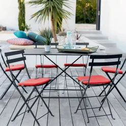 Bistro bord 117x77 cm + 4 stolar Rosemary