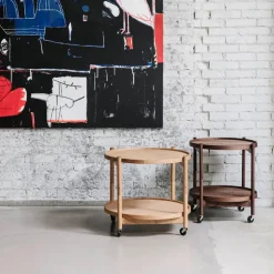 Bølling Tray Table model 60 rullbord earth rökoljad ekstativ