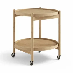 Bølling Tray Table model 50 rullbord ek olja oljat ekstativ