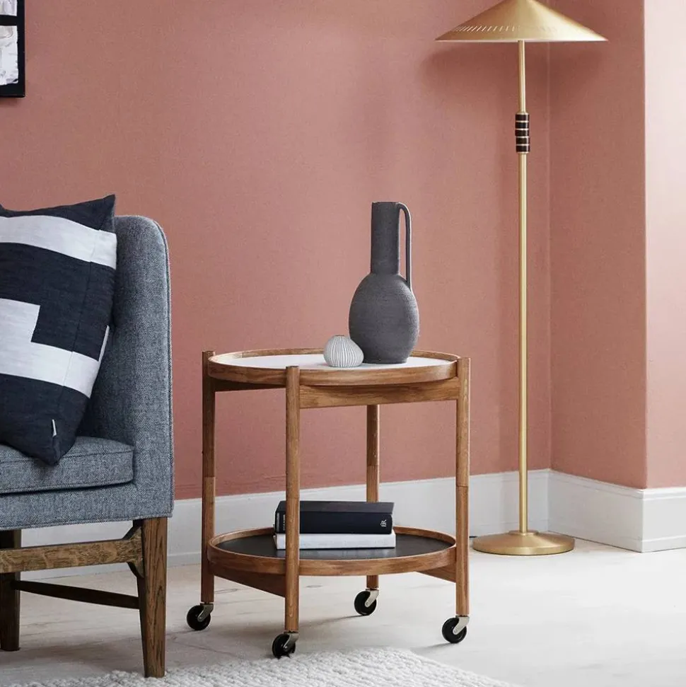 Bølling Tray Table model 50 rullbord clay oljat ekstativ