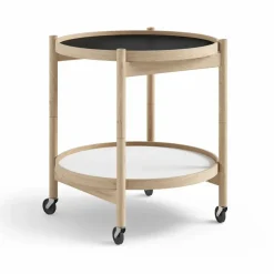 Bølling Tray Table model 50 rullbord base obehandlat ekstativ