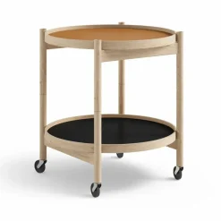 Bølling Tray Table model 50 rullbord clay obehandlat ekstativ
