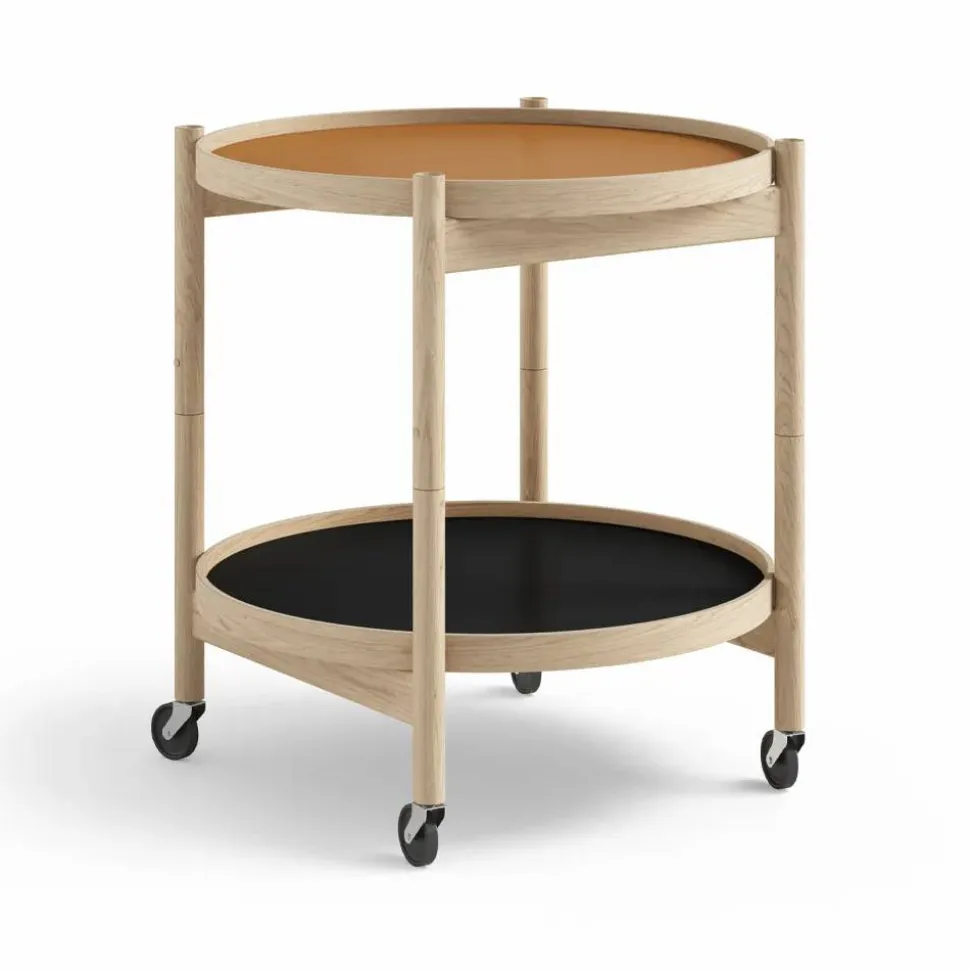 Bølling Tray Table model 50 rullbord clay obehandlat ekstativ
