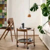 Bølling Tray Table model 50 rullbord base svartlackat ekstativ