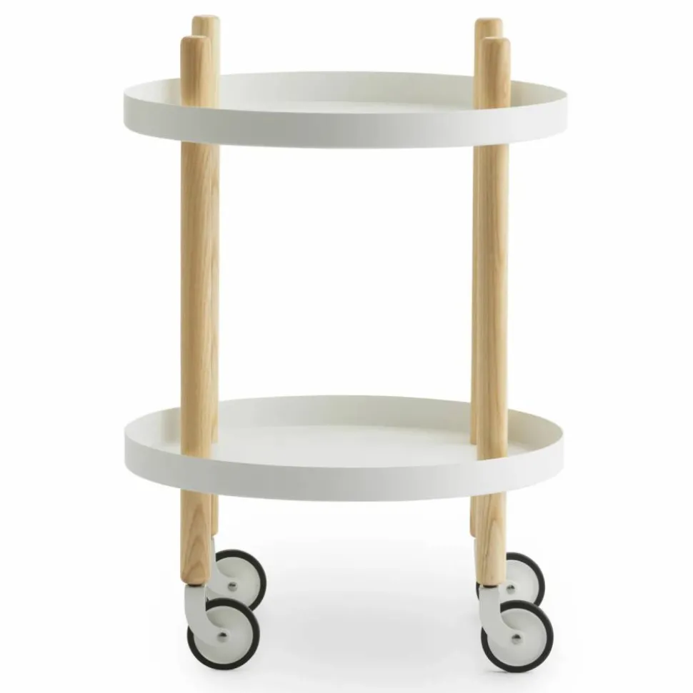 Block bord Ø45 cm Vit