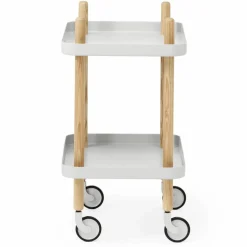 Block bord ljusgrå