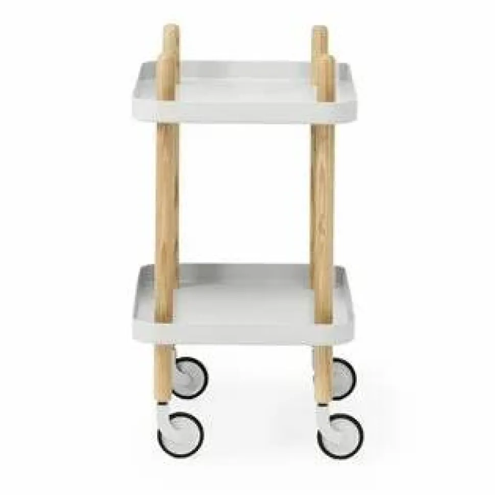 Block bord ljusgrå