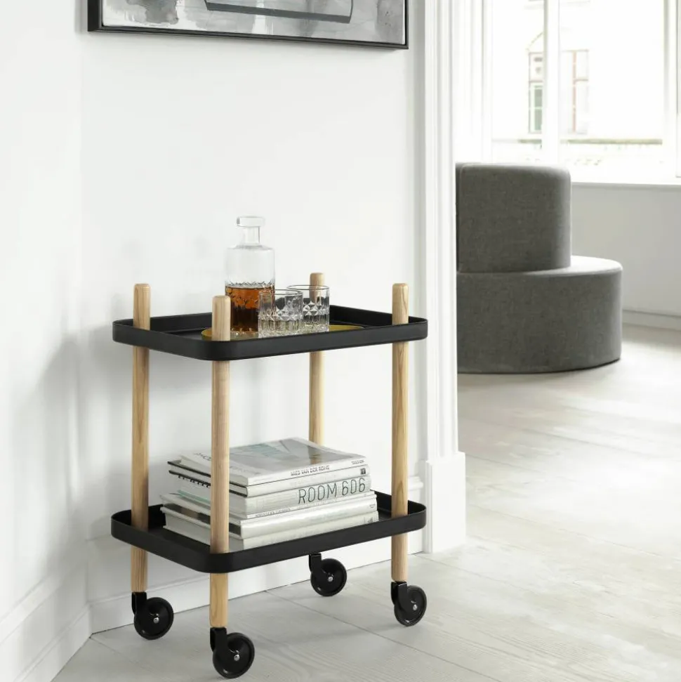Block bord svart