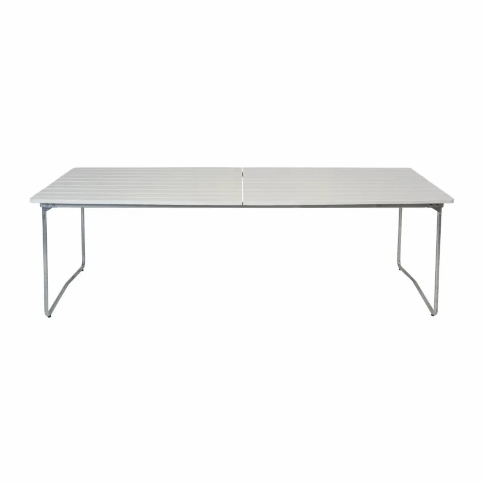 B31 matbord 230x92 cm Vitlackad ek-varmförzinkad stativ
