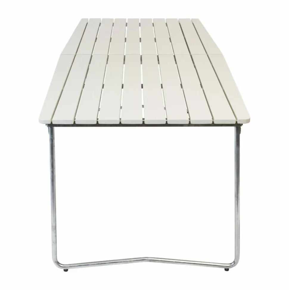 B31 matbord 230x92 cm Vitlackad ek-varmförzinkad stativ