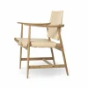 BM1106 Huntsman Chair natur-oljad ek-rostfritt stål