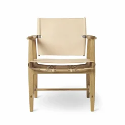 BM1106 Huntsman Chair natur-oljad ek-rostfritt stål