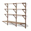 BM29 hylla med skrivbord 149x134 cm Walnut lacquer